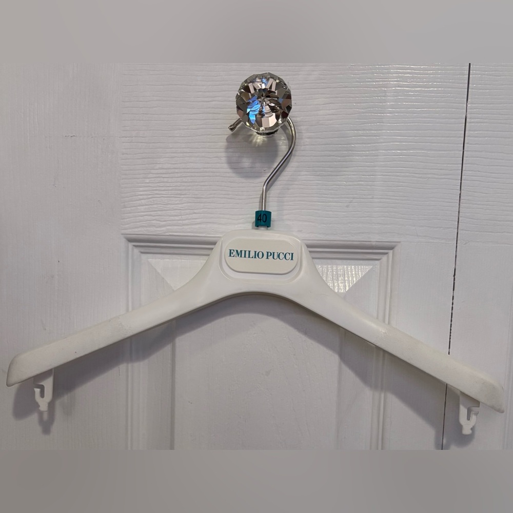 Emilio Pucci Puffed Velvet Top Clothes Hanger ~Excellent Condition